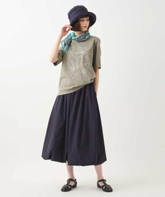 ステッチ刺繍デザインＴシャツ　／洗える