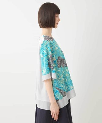 デジタルパターンデザインプルオーバー　／洗濯機で洗える
