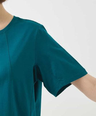カーブ切り替えコットンカットソー　／洗える