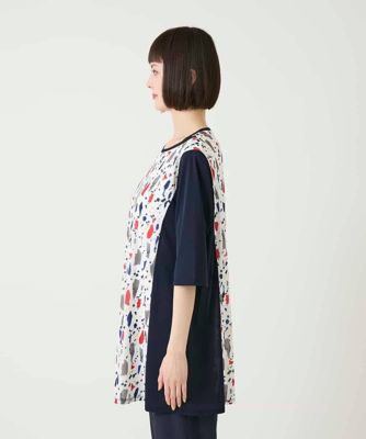幾何柄デザインチュニック ／洗える | HIROKO BIS (Women)/ヒロコビス
