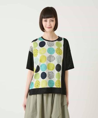 カラフルパターンドットTシャツ ／洗濯機で洗える | HIROKO BIS