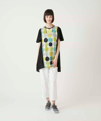 ドットプリントケープスリーブチュニック | HIROKO BIS (Women