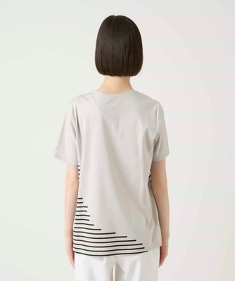 極美品　ch!iii ボーダーカットソー ラメロゴ刺繍ボーダーPtカットソー ／洗える | HIROKO BIS (Women