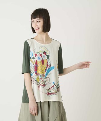 着せ替え服・アウトフィット hirokoroko 速乾】フクロウグラフィックカットソー | HIROKO BIS (Women