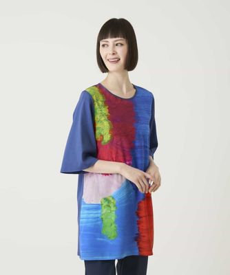 接触冷感】立体ペイントカットソーチュニック | HIROKO BIS (Women