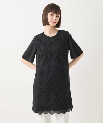 ＜HIROKO BIS (Women)＞カットワークデコ刺繍チュニック　／洗える