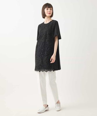 カットワークデコ刺繍チュニック　／洗える