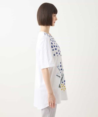 Ｈａｐｐｙ　Ｄｏｔｓ　配色プリントＡラインチュニック