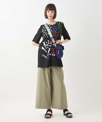 Ｈａｐｐｙ　Ｄｏｔｓ　配色プリントＡラインチュニック