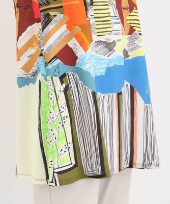 洗える】グラフィカルアートプリントチュニック | HIROKO BIS (Women