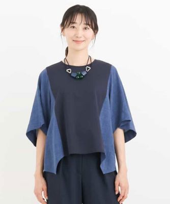 ＜HIROKO BIS (Women)＞【洗濯機で洗える】リネンライクワイドスリーブカットソー