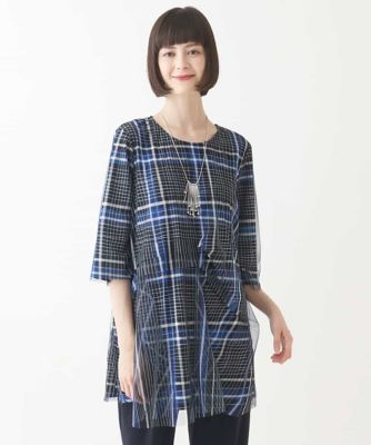 HIROKO BIS (Women)/ヒロコビス ボーダー×ストライプ ジョイントレイヤードチュニック /洗濯機で洗える