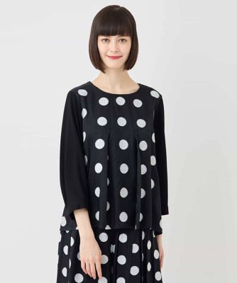 ＜HIROKO BIS (Women)＞ドットジャカードカットソー