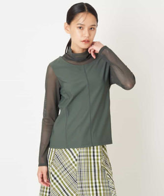 ＜HIROKO BIS (Women)＞【洗える】ネットチュールレイヤード風プルオーバー