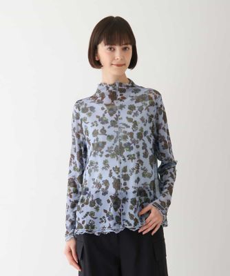 ＜HIROKO BIS (Women)＞フラワープリントチュールトップ