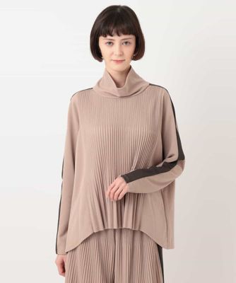 ＜HIROKO BIS (Women)＞【洗える】プリーツアクセントジャージープルオーバー