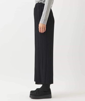 バックサテンジョーゼットプリーツパンツ　／洗える　／洗える