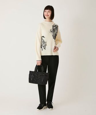 両面起毛デザインプルオンパンツ ／洗える | HIROKO BIS (Women