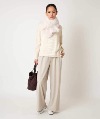 アルガンオイル加工】ストレッチワイドパンツ ／洗える | HIROKO BIS