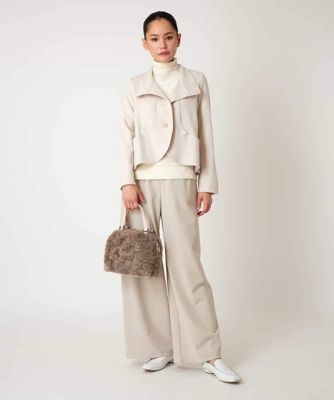 アルガンオイル加工】ストレッチワイドパンツ ／洗える | HIROKO BIS