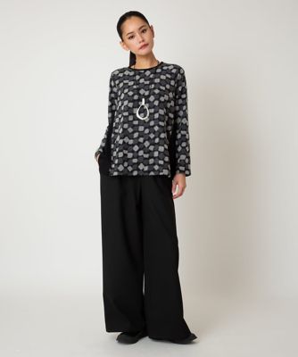 アルガンオイル加工】ストレッチワイドパンツ ／洗える | HIROKO BIS