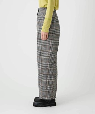 グレンチェックハイウエストタックパンツ | HIROKO BIS (Women