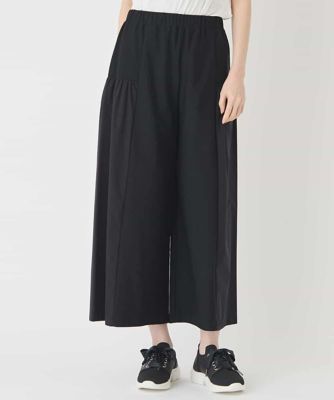 ＜HIROKO BIS (Women)＞【日本製】エアシルキー切り替えギャザーパンツ