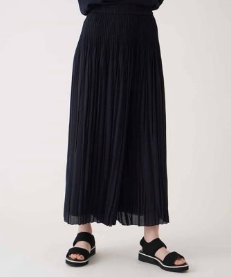 ＜HIROKO BIS (Women)＞ジョーゼットプリーツワイドパンツ　／洗える