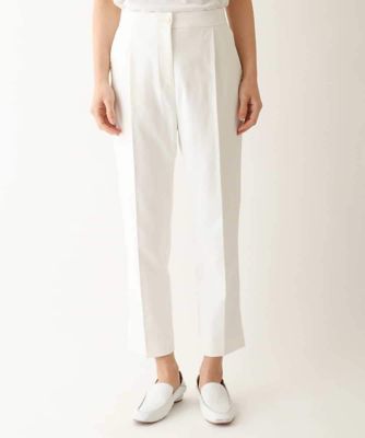 【SALE】HIROKO BIS (Women)/ヒロコビス ボディシェルライトクロップドパンツ /洗濯機で洗える ホワイト90 パンツ・ズボン【三越伊勢丹/公式】
