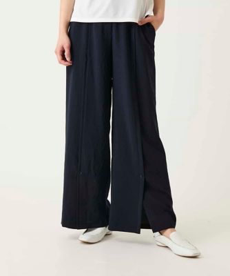 ＜HIROKO BIS (Women)＞センタータックスリットデザインパンツ