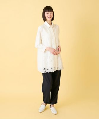 ウエストギャザーストレッチパンツ ／洗濯機で洗える | HIROKO BIS