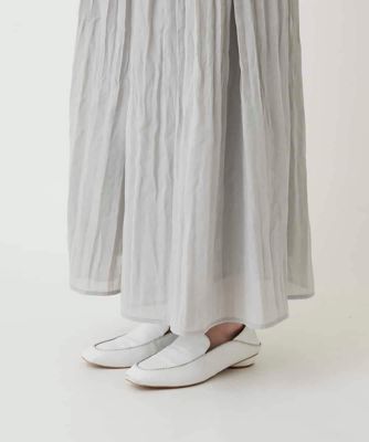 名作WACKOMARIAxDickies ◉プリーツパンツ◉（Ｍ）オフホワイト リネンライクシアーツイルプリーツパンツ ／洗える | HIROKO BIS