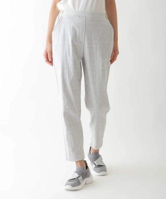 HIROKO BIS (Women)/ヒロコビス アブストラクトデザインチェックパンツ /洗濯機で洗える 91ライトグレー パンツ・ズボン【三越伊勢丹/公式】