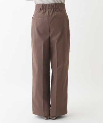 ハイライズタックワイドパンツ　／洗濯機で洗える