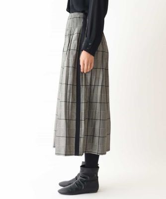 グレンチェックジャカードフレアパンツ | HIROKO BIS (Women