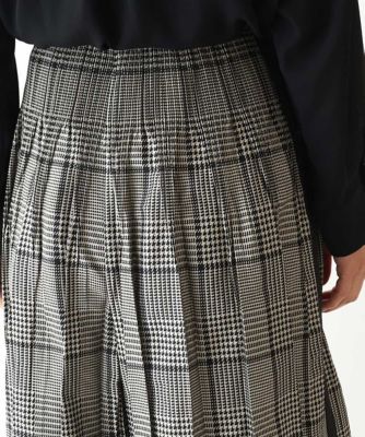なんでも鑑定団よりも驚き！ グレンチェックジャカードフレアパンツ (Women BIS HIROKO | パンツ