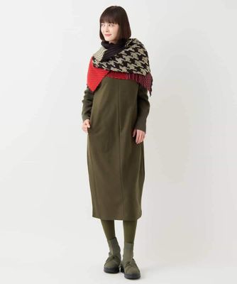 ドッキングニットシルエットワンピース
