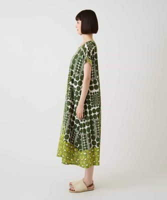 グラフィカルデザインカットソーワンピース ／洗濯機で洗える | HIROKO