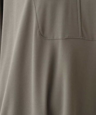 異素材バックギャザージョイントワンピース　／洗える