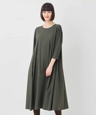 ＜HIROKO BIS (Women)＞七分丈ナイロンフレアワンピース