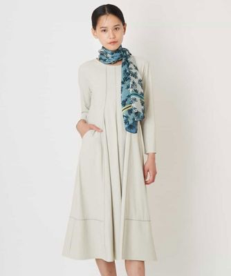 ＜HIROKO BIS (Women)＞【洗える】フィット＆フレアトリコットワンピース