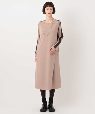 洗える】ラップスリットジャージワンピース | HIROKO BIS (Women 