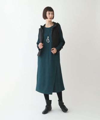 洗える】ラップスリットジャージワンピース | HIROKO BIS (Women