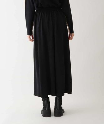 【洗濯機で洗える】タックドレープフレアパンツ