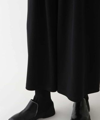 【洗濯機で洗える】タックドレープフレアパンツ