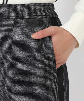 千鳥ジャカードワイドパンツ