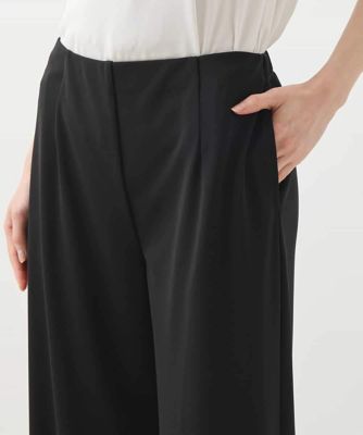 スムースジャージーフレアパンツ　／洗濯機で洗える
