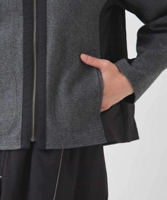 HIROKO BIS ヒロコビス　新品・未使用品　ジャケット　ライダース風 セール】 【洗える】レースボンディングライダース風ジャケット