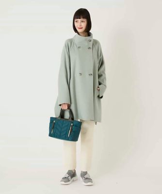 ♡新品タグ付 シビラ　リバージャージーノーカラーアウター　バイカラー 定価5.3 Java ブルゾン アウター ジャバコラボ」パイピングの魅力。2wayノー