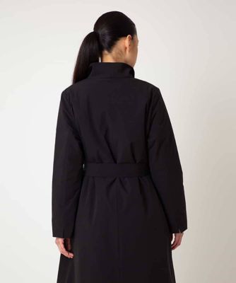 LA8404 ヒロコビス Aラインコート ブラック 黒 ポリエステル100％15 中綿入りロングコート | HIROKO BIS (Women)/ヒロコビス | 三越伊勢丹
